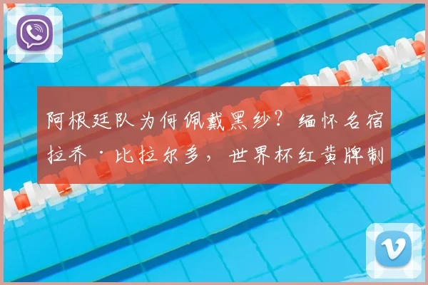 阿根廷队为何佩戴黑纱？缅怀名宿拉乔·比拉尔多，世界杯红黄牌制度的催生者